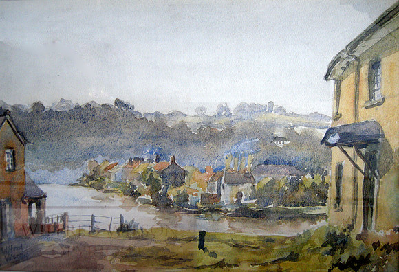 #96 Caerleon Old Bridge View Hanbury River Usk 1950
