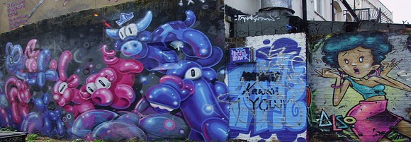 Graffiti near and around Pound Lane