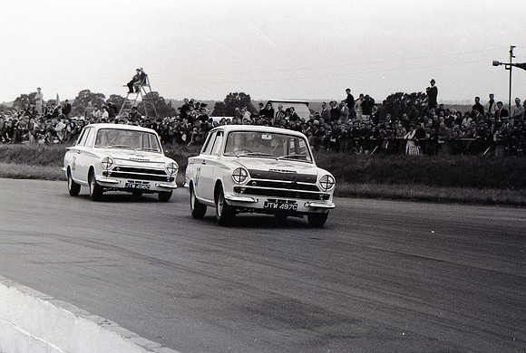 John Whitmore and Jack Sears in Lotus Mk1
