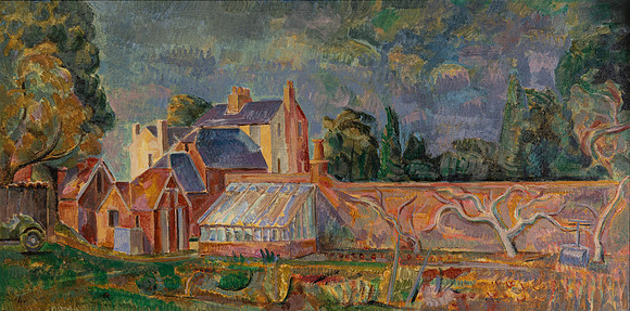 003_COWFOLD LODGE 1 _40" x 19.5" oil on canvas _72 dpi DSC2119