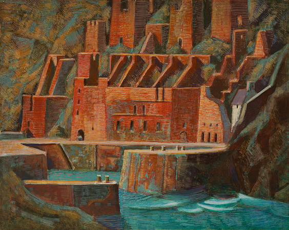 015_Porthgain Harbour 1985 12" x 15"_tempura on board _72 dpi_DSC2143