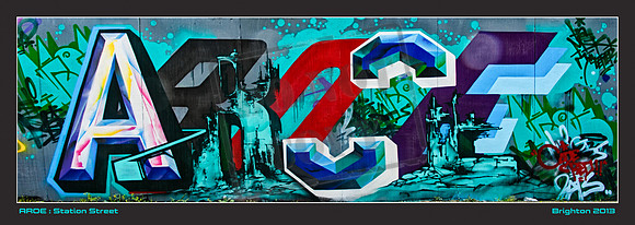 AROE _ Completed _ Brighton Street Art  April 2013