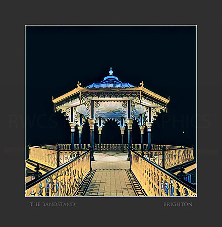 HOVE BANDSTAND AT NIGHT