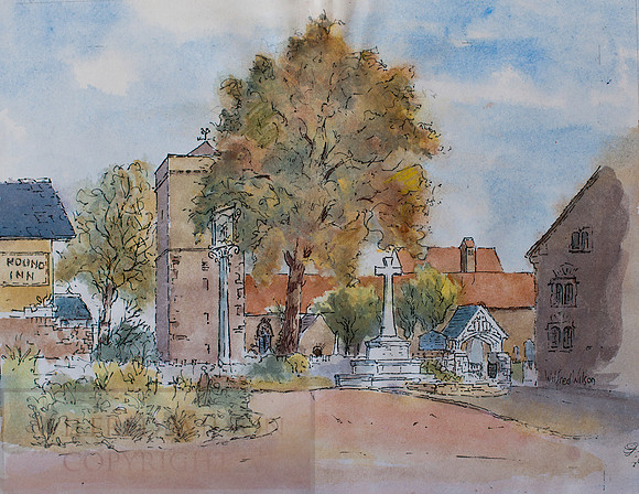 Christchurch Color wash pen & ink _CWA archive-069