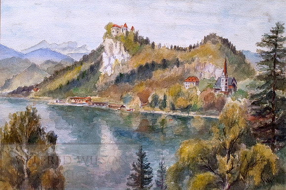Archive_Slovenia : Castle at Lake Bled