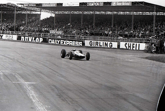 Jim Clark wining the 1965 Silverstone Grand Prix