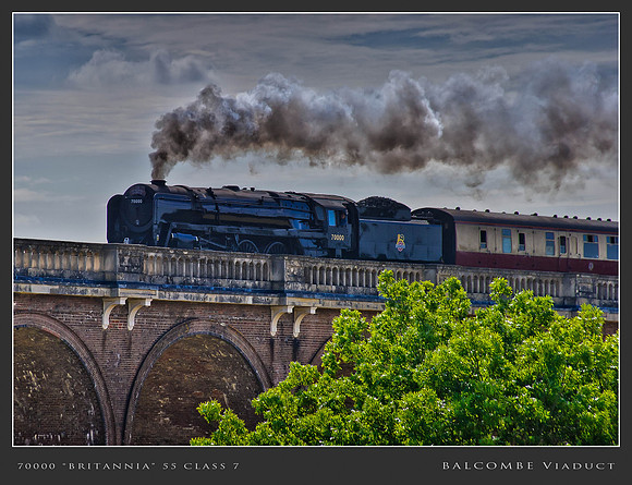 Steam On Balcombe Viaduct July 2011-1