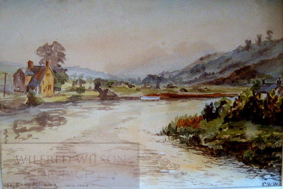 #121 Caerleon : River Usk Early Morning 1947